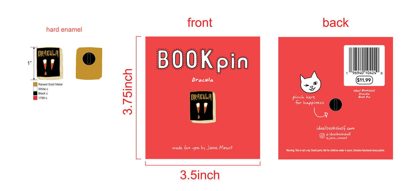 Dracula Enamel Pin