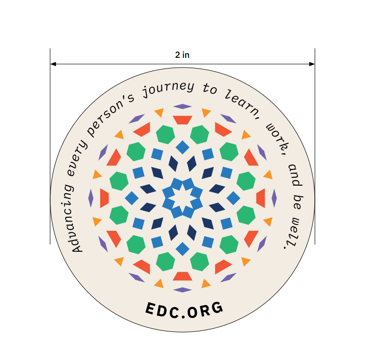 EDC Magnets 1: EDC Tessellation on Light Background - Yourstuffmade.com