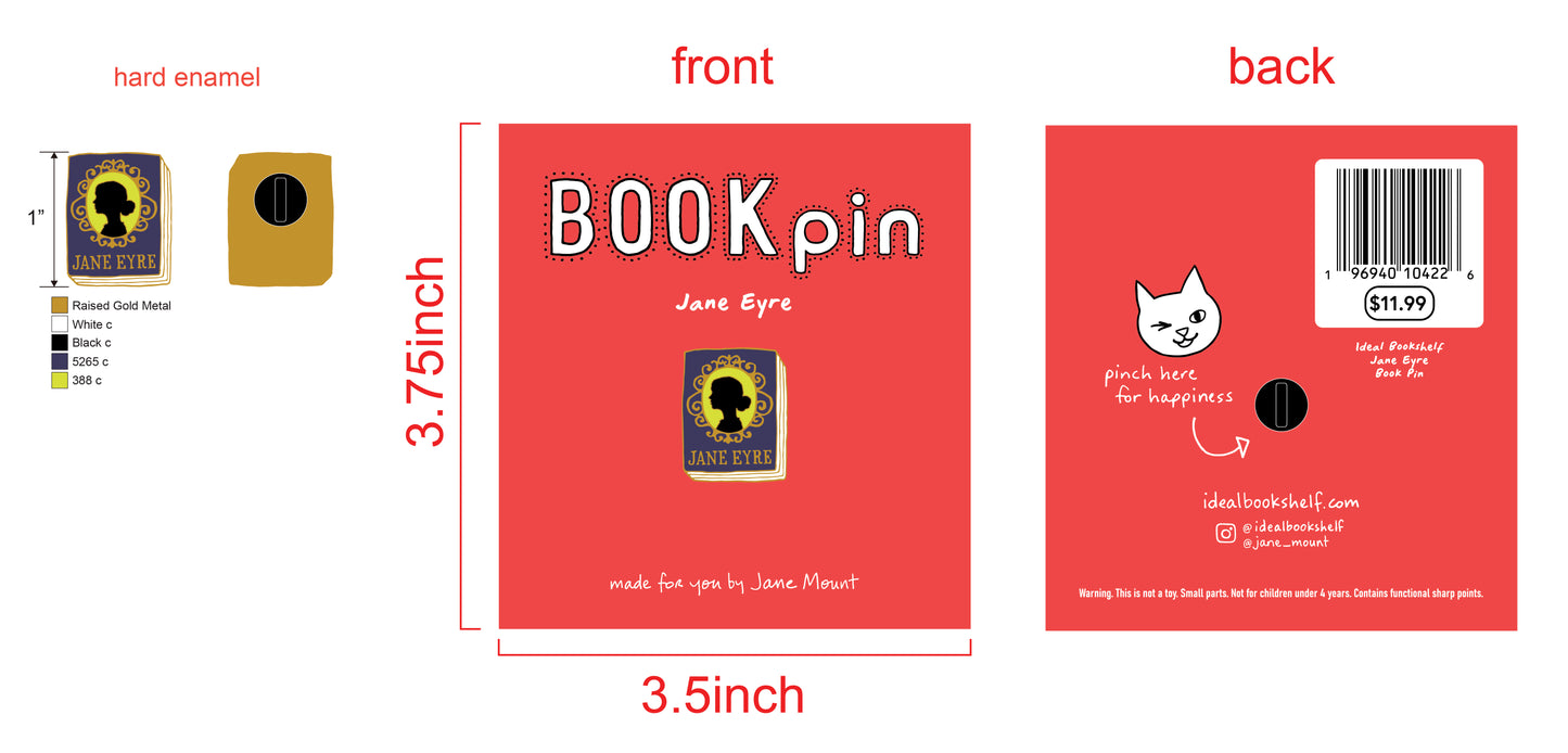 Jane Eyre Enamel Pin