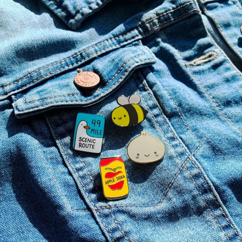 Enamel Pins Template - Yourstuffmade.com