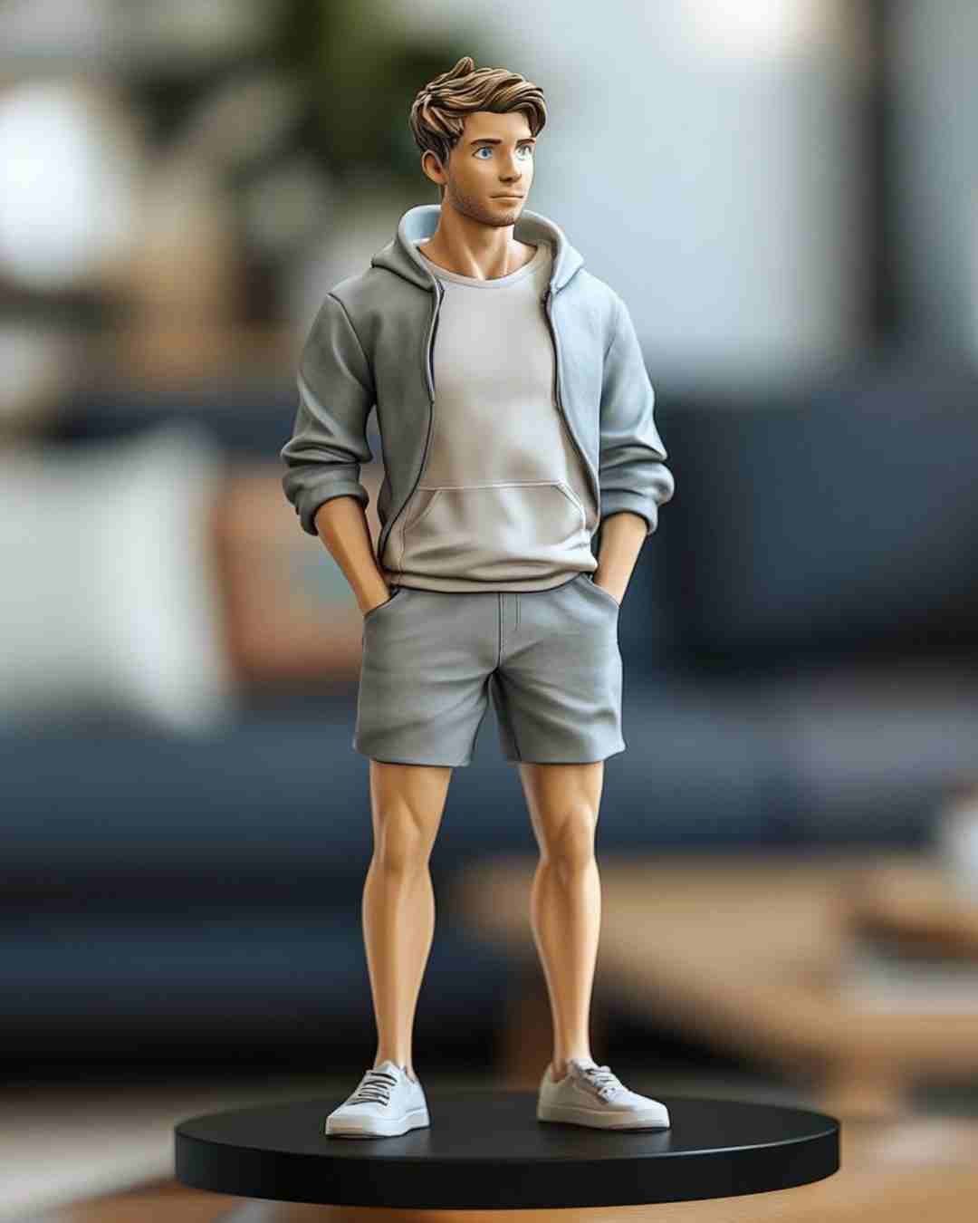 Colorful custom mini figures from Yourstuffmade.com showcasing detailed character designs in a small, collectible size.