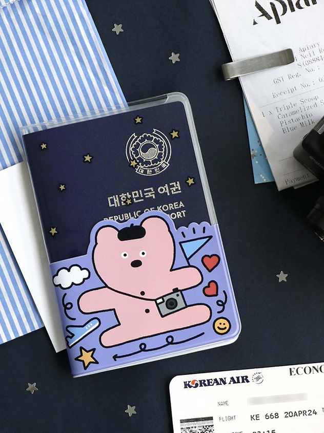 Custom passport holder from Yourstuffmade.com featuring a sleek design and durable material for secure travel accessories.