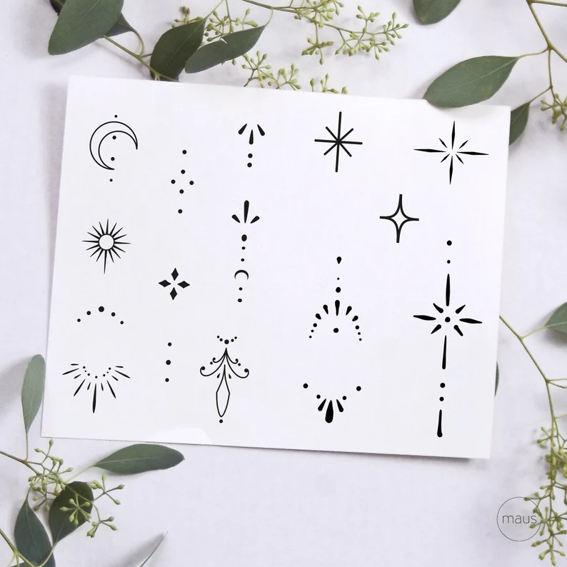 Temporary Tattoos Template - Yourstuffmade.com