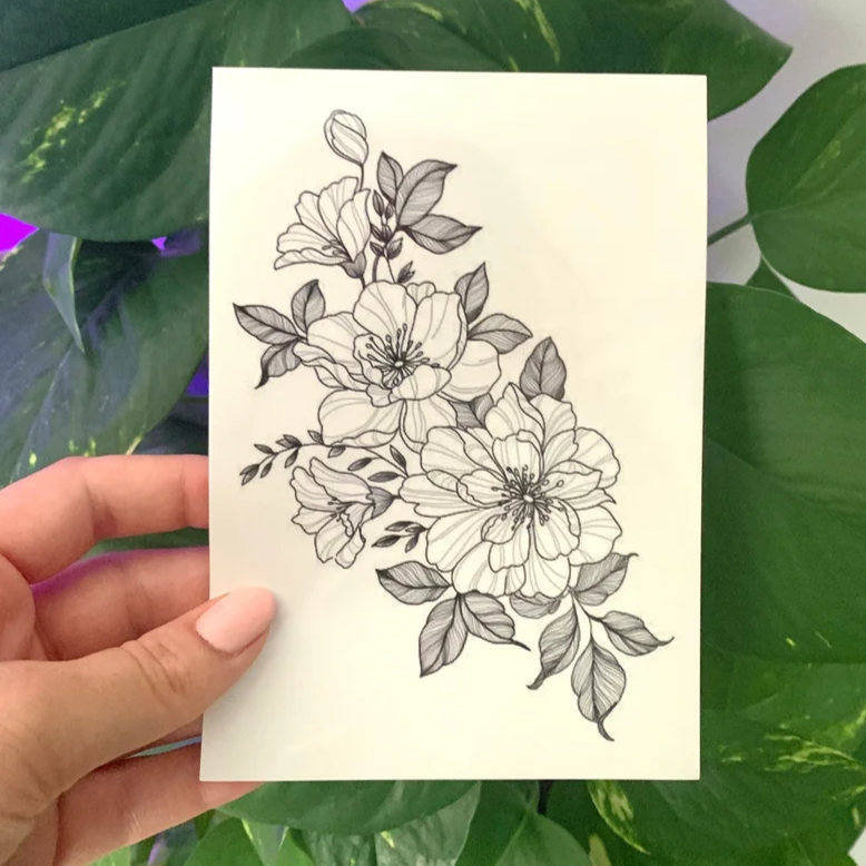 Temporary Tattoos Template - Yourstuffmade.com