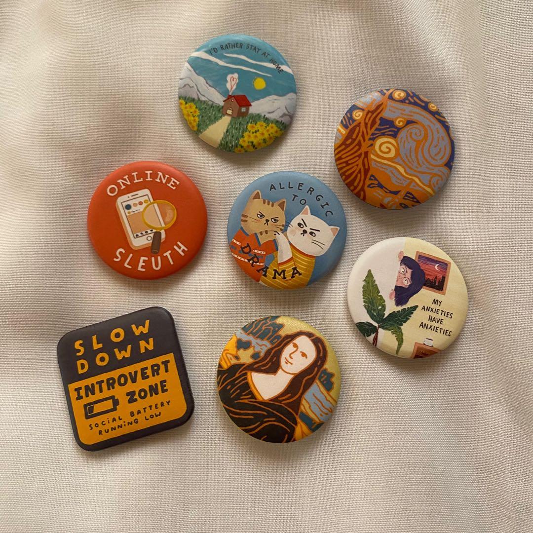 Button Pins Template - Yourstuffmade.com