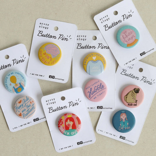 Button Pins Template - Yourstuffmade.com
