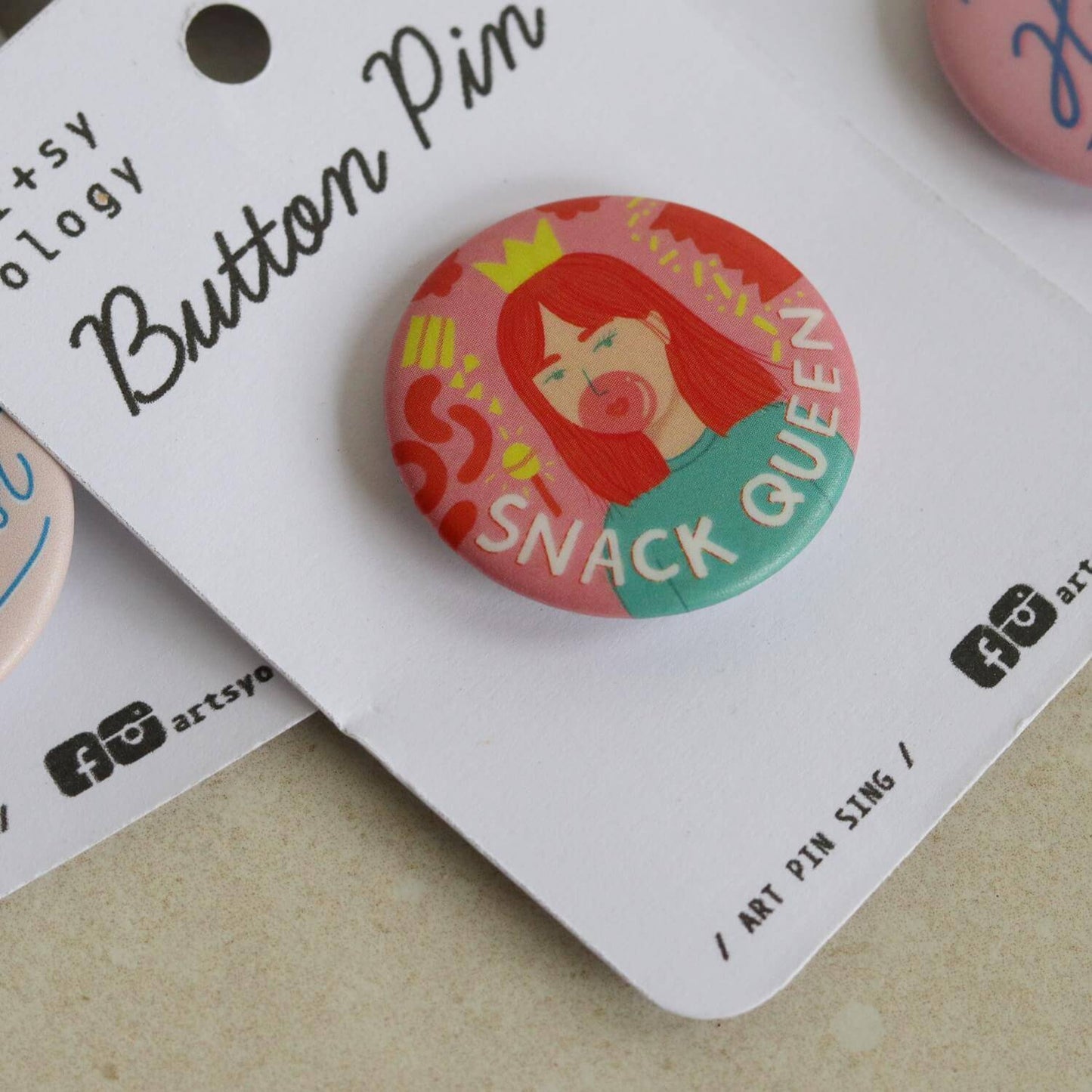 Button Pins Template - Yourstuffmade.com