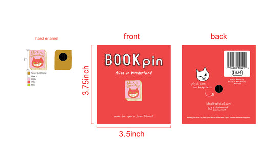 Alice in Wonderland Enamel Pin