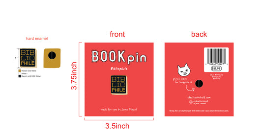 Bibliophile Enamel Pin