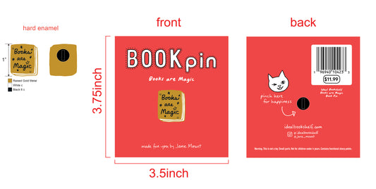 Books Are Magic Enamel Pin