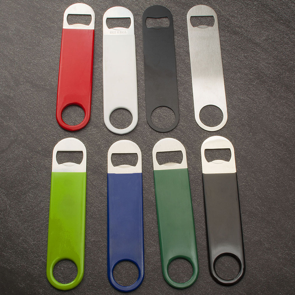 A collection of eighth bottle openers in various vibrant colors, perfect for effortlessly opening your favorite beverages- yourstuffmade