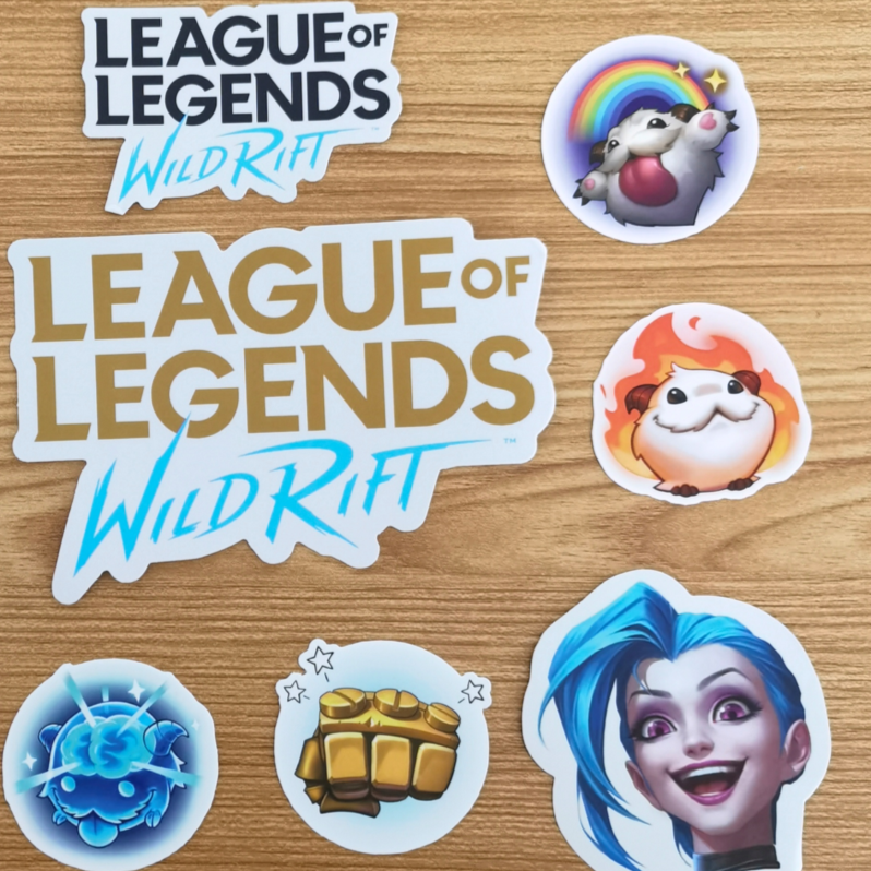 League of legends custom sticker sheet promotion