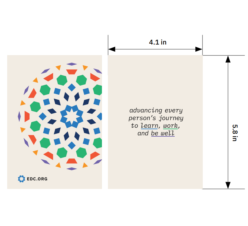 Notebook 1: EDC Tessellation and Purpose Statement on Light Background