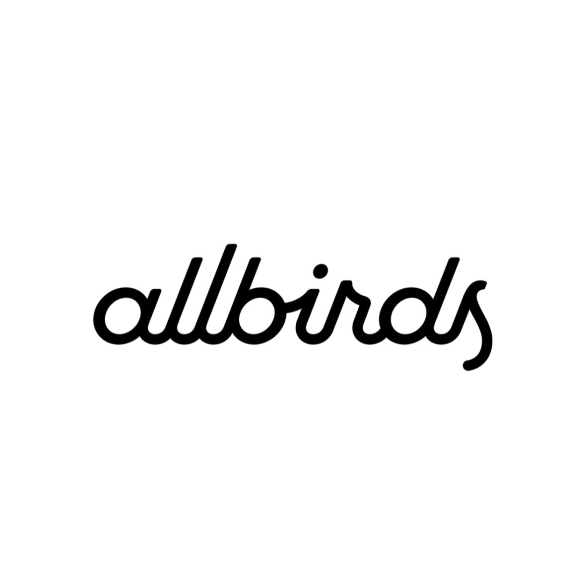 โลโก้ตัวอักษรของแบรนด์ Allbirds