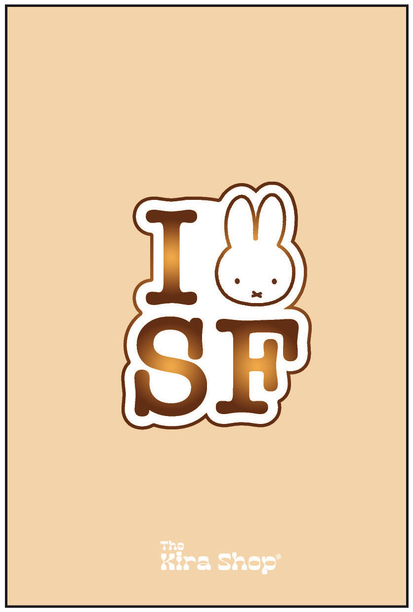 I MIFFY SF Gold & Tan Enamel Pin