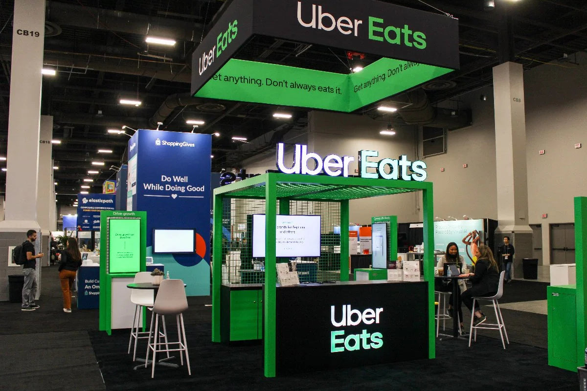 Exposição experiencial da marca Uber Eats