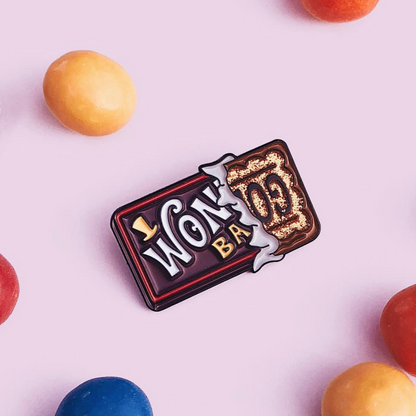 Willy Wonka Chocolate Bar Enamel Pin
