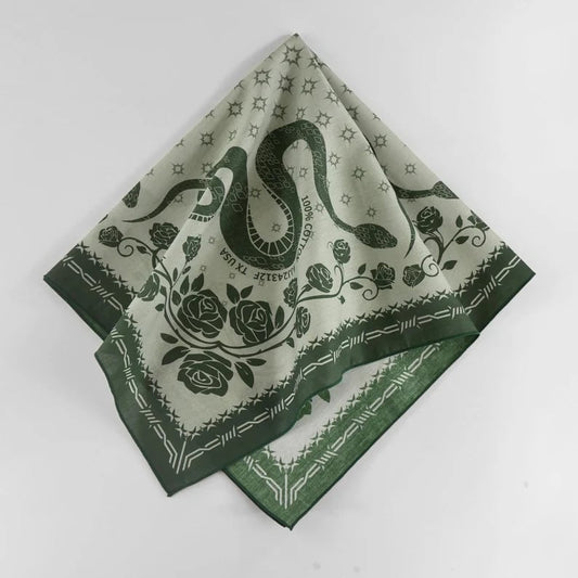 Custom human-themed bandanas from Yourstuffmade.com featuring unique patterns and vibrant colors for versatile fashion accessories.