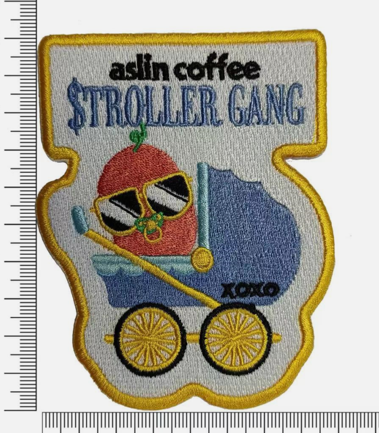 Aslin Stroller Gang finished embroidered patch