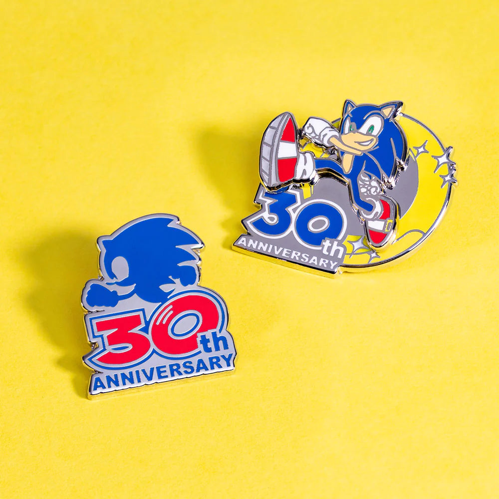Sonic-emaille pins voor het jubileum