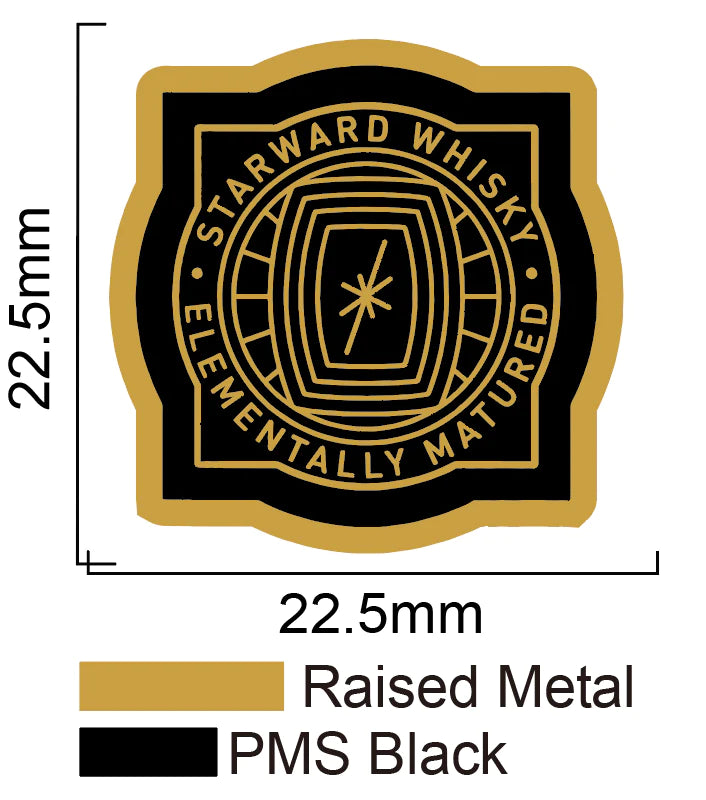 Starward 定制珐琅徽章技术图稿